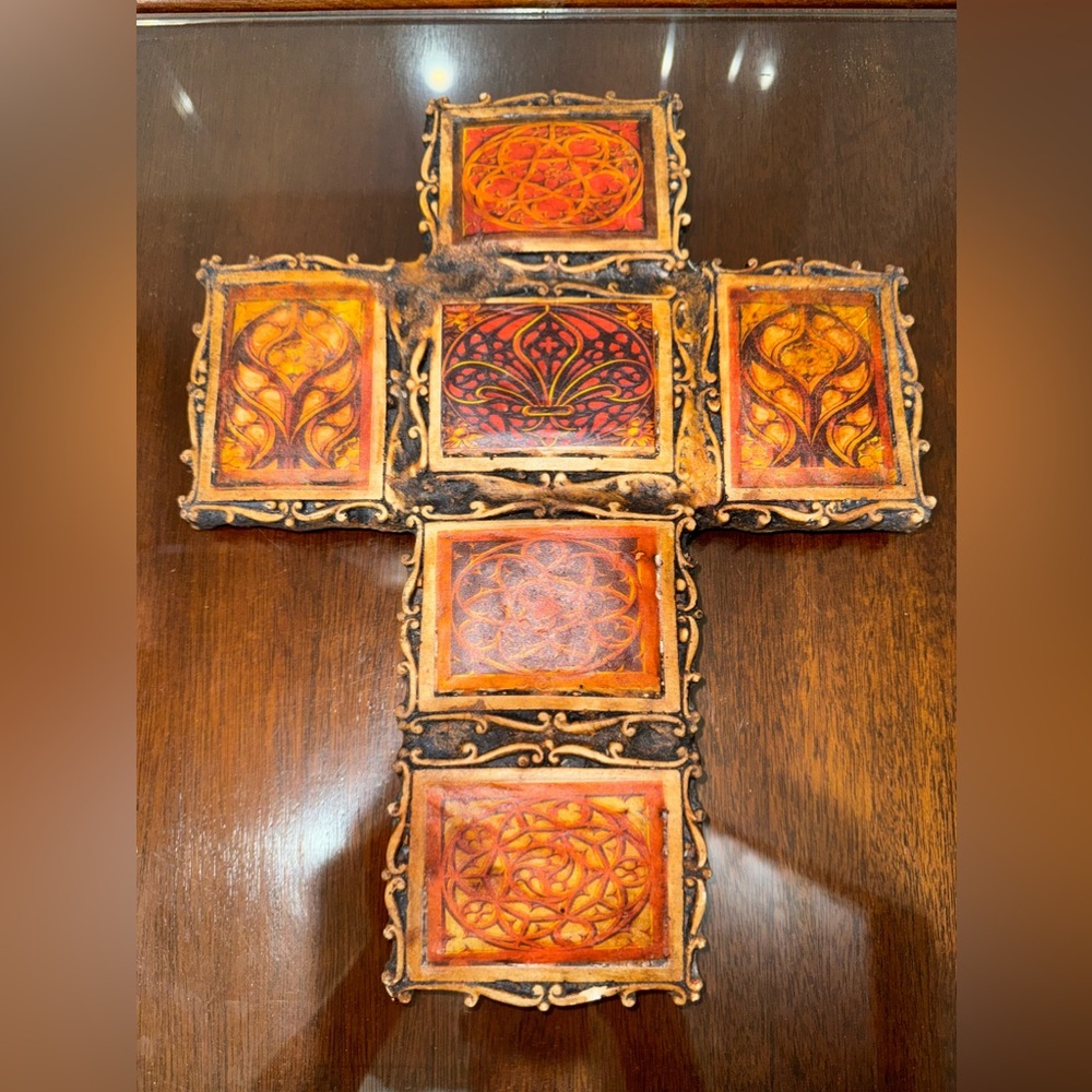 Sharon Kurtz Original Gothic Fresco Cross